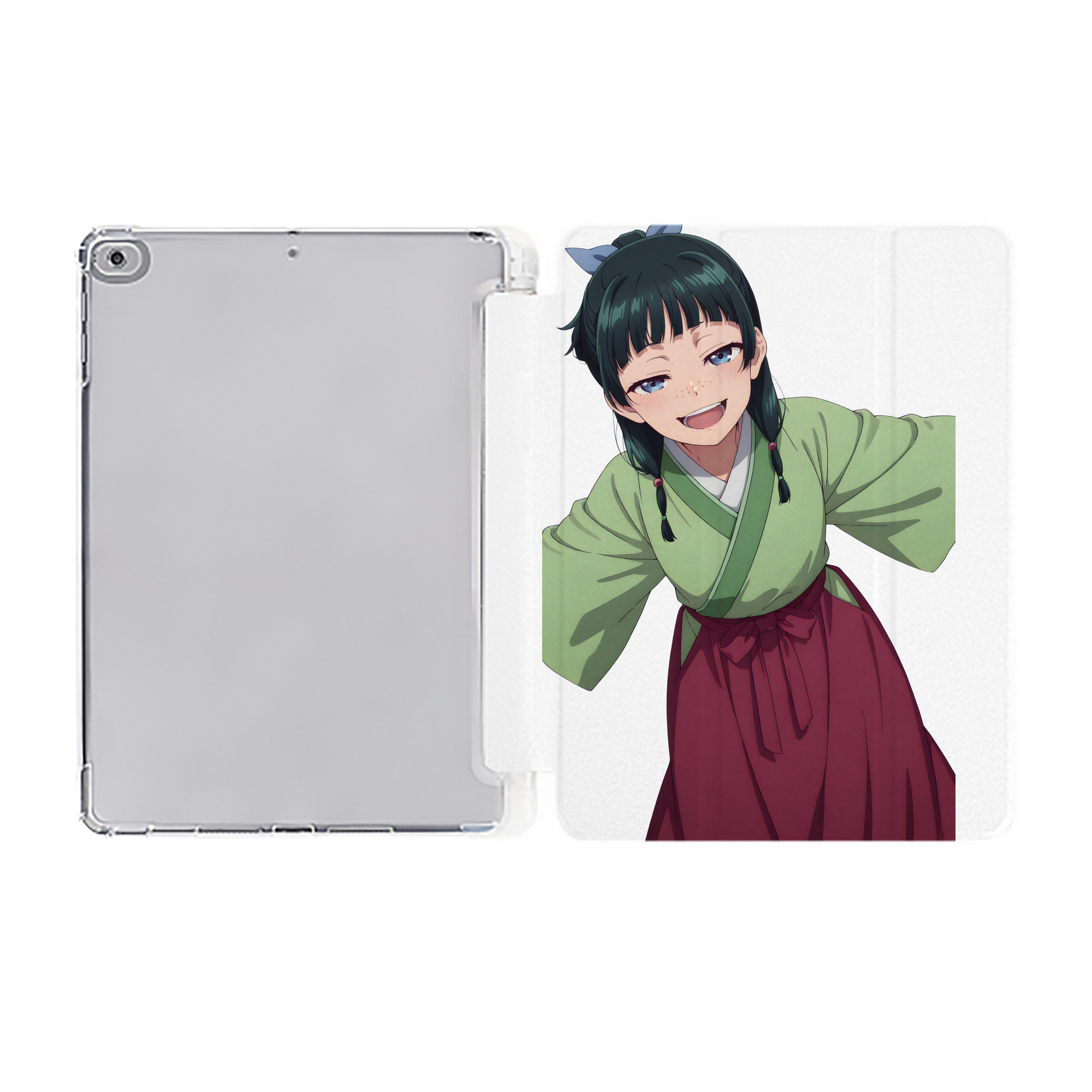 （画像用） 薬屋のひとりごと The Apothecary Diaries IPad ケース ペン収納付き 三つ折りスタンド PUレザー×シリコン 対応機種9.5/10.5/10.9インチ